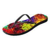 Atemberaubendes Abstraktes Muster Badesandalen (Schrägansicht)