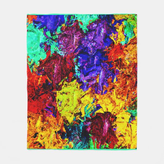 Atemberaubendes Abstraktes Muster Fleecedecke (Vorderseite)