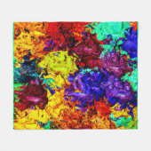 Atemberaubendes Abstraktes Muster Fleecedecke (Vorderseite (Horizontal))