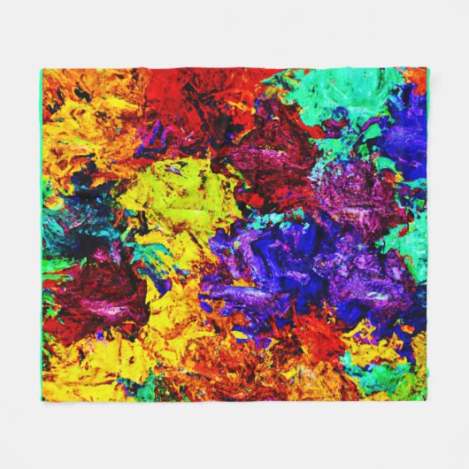 Atemberaubendes Abstraktes Muster Fleecedecke (Vorderseite (Horizontal))