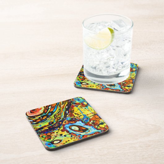 Atemberaubendes Abstraktes Muster Getränkeuntersetzer (Rechte Seite)