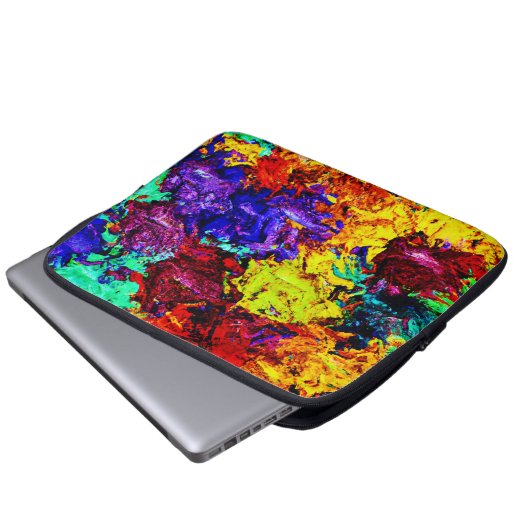 Atemberaubendes Abstraktes Muster Laptopschutzhülle (Vorne Knopf)