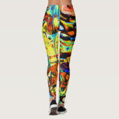 Atemberaubendes Abstraktes Muster Leggings (Rückseite)