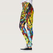 Atemberaubendes Abstraktes Muster Leggings (Links)