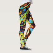 Atemberaubendes Abstraktes Muster Leggings (Rechts)