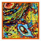 Atemberaubendes Abstraktes Muster Poster (Vorderseite)