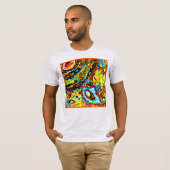 Atemberaubendes Abstraktes Muster T-Shirt (Vorne ganz)