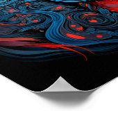 Atemberaubendes arabisches Pferdeposter Poster (Ecke)