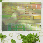 Atemberaubendes architektonisches Stadtkunstzubehö Geschirrtuch (Gefaltet)