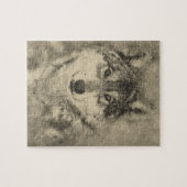 Atemberaubendes Bauholz-Wolf-Puzzle Puzzle (Horizontal)