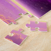 Atemberaubendes Bild des kosmischen Lila und gelbe Puzzle (Seite)
