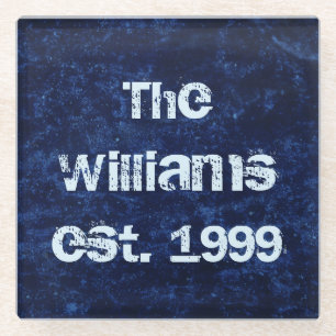 Atemberaubendes Blau Glasuntersetzer