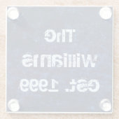 Atemberaubendes Blau Glasuntersetzer (Rückseite)