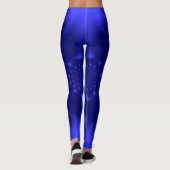 Atemberaubendes Blau Leggings (Rückseite)