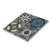 Atemberaubendes Blau und braune marokkanische Kera Fliese (Seite)