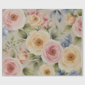 atemberaubendes Blumendesign-Wrappingsheet Geschenkpapier (Flach)