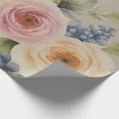 atemberaubendes Blumendesign-Wrappingsheet Geschenkpapier (Ecke)