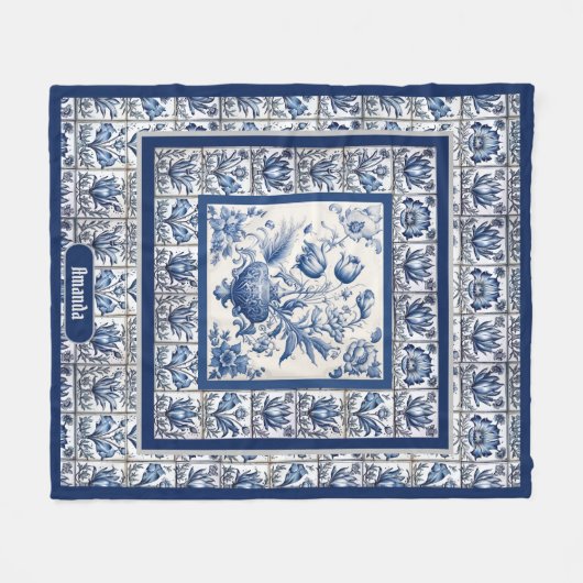 Atemberaubendes Blumenstrauß Fleecedecke (Vorderseite (Horizontal))