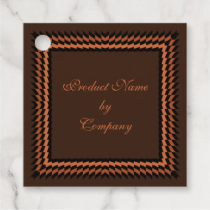 Atemberaubendes Coppery Brown & Black Product Hang Geschenkanhänger