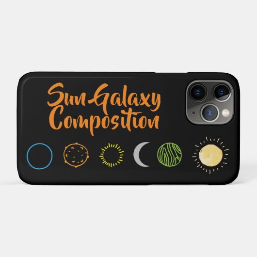 Atemberaubendes Design der Sun Galaxy-Kombination Case-Mate iPhone Hülle (Rückseite (Horizontal))