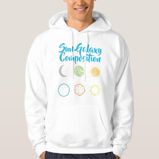 Atemberaubendes Design der Sun Galaxy-Kombination Hoodie (Vorderseite)