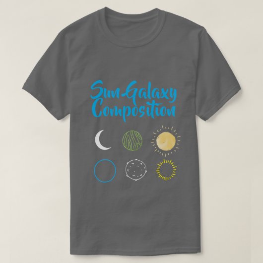 Atemberaubendes Design der Sun Galaxy-Kombination T-Shirt (Design vorne)