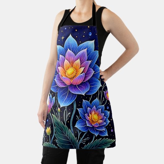 Atemberaubendes Design kosmischer Blumenträume Schürze (InSitu)
