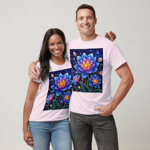 Atemberaubendes Design kosmischer Blumenträume T-Shirt