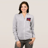 Atemberaubendes Drachenfeuerdesign Hoodie (Vorne ganz)