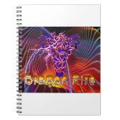 Atemberaubendes Drachenfeuerdesign Notizblock (Vorderseite)
