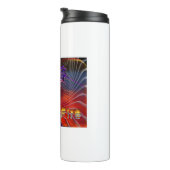 Atemberaubendes Drachenfeuerdesign Thermosbecher (Nach rechts gedreht)