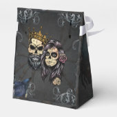 Atemberaubendes dunkelgotisches Hochzeitsdesign mi Geschenkschachtel (Rückseite)