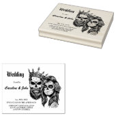 Atemberaubendes dunkelgotisches Hochzeitsdesign mi Gummistempel (Stempel)