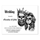 Atemberaubendes dunkelgotisches Hochzeitsdesign mi Gummistempel (Prägung)