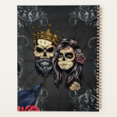 Atemberaubendes dunkelgotisches Hochzeitsdesign mi Planer (Rückseite)