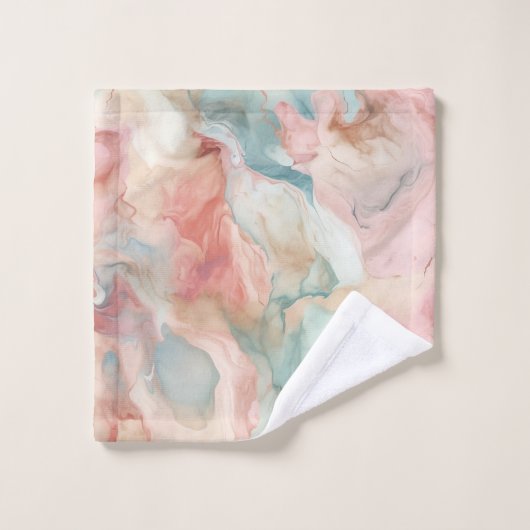 ATEMBERAUBENDES EARTH MARBLE SWIRL BADEZIMMER TOWE BADHANDTUCH SET (Waschlappen)