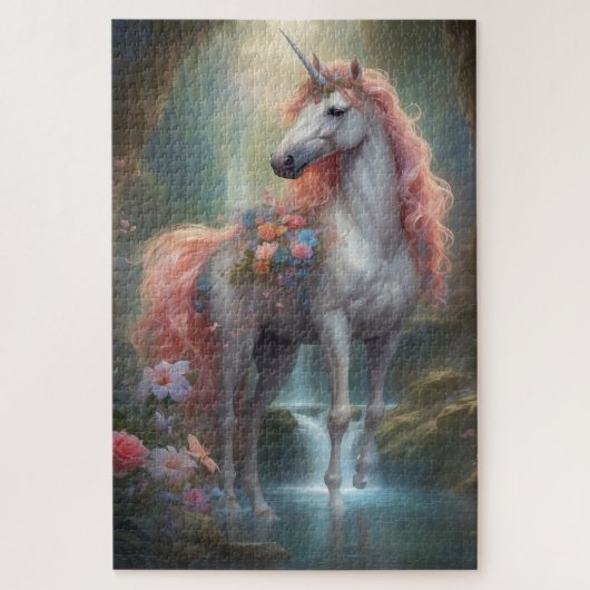 Atemberaubendes Einhorn Puzzle (Vertikal)