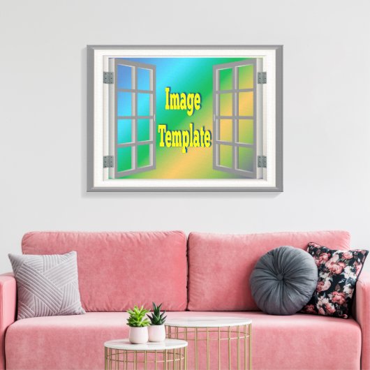 Atemberaubendes Fenster 🖼️ Fab-Spaß Erstellen Sie Leinwanddruck (Insitu (Wohnzimmer))