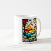 Atemberaubendes, festes Glas Sonnenuntergang Lands Kaffeetasse (VorderseiteRechts)