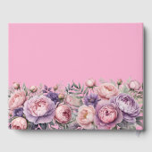 Atemberaubendes florales Gästebuch für Hochzeiten (Rückseite)