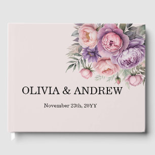 Atemberaubendes florales Gästebuch für Hochzeiten