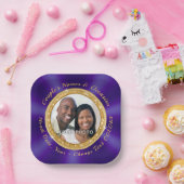 Atemberaubendes FOTO, Personalisierte Hochzeitspap Pappteller (Party)