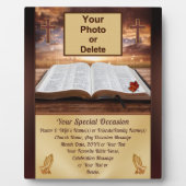 Atemberaubendes Foto und Personalisierte, Christli Fotoplatte (Vorderseite)