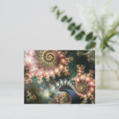 Atemberaubendes Fraktal Postkarte (Stehend Vorderseite)