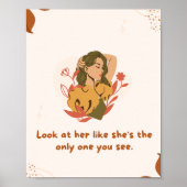 Atemberaubendes Frauenposter: Das einzige, das Sie Poster (Vorne)