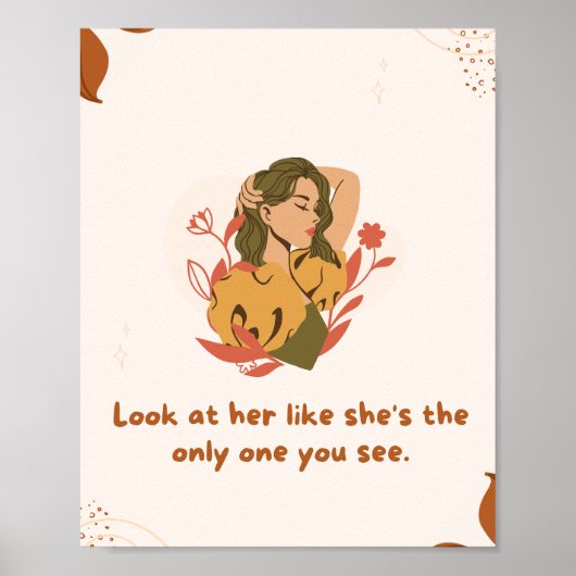 Atemberaubendes Frauenposter: Das einzige, das Sie Poster (Vorne)