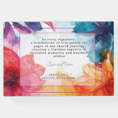 Atemberaubendes Gästebuch Anemone Dreamscape Hochz (Rückseite)