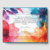 Atemberaubendes Gästebuch Anemone Dreamscape Hochz (Rückseite)