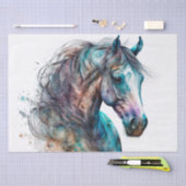 Atemberaubendes gestrichenes Pferd Seidenpapier (Handwerk)