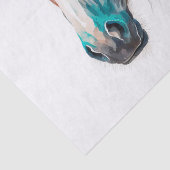 Atemberaubendes gestrichenes Pferd Seidenpapier (Detail)